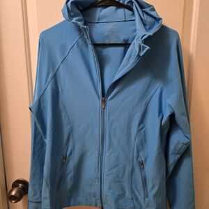 Women's PrimaLoft ThermaStretch Hooded Full-Zip -Size L Reg EUC
